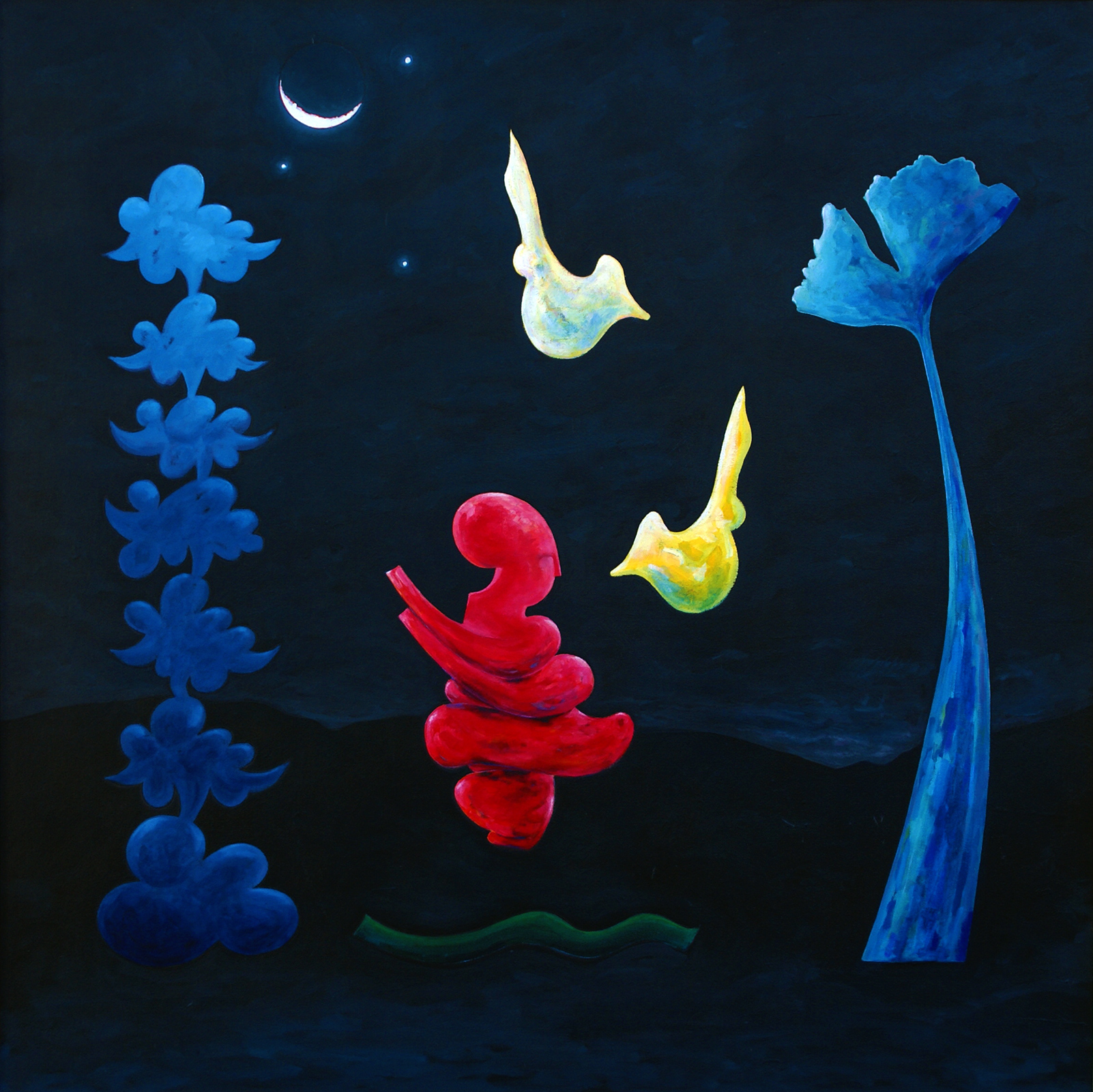 Conversation with a Bird, 2007 by Adrian Mauriks.