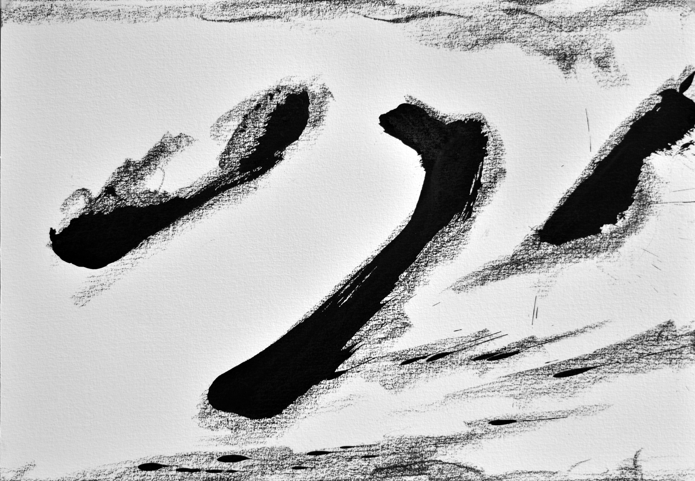 Falling, 2018, drawing by Adrian Mauriks.