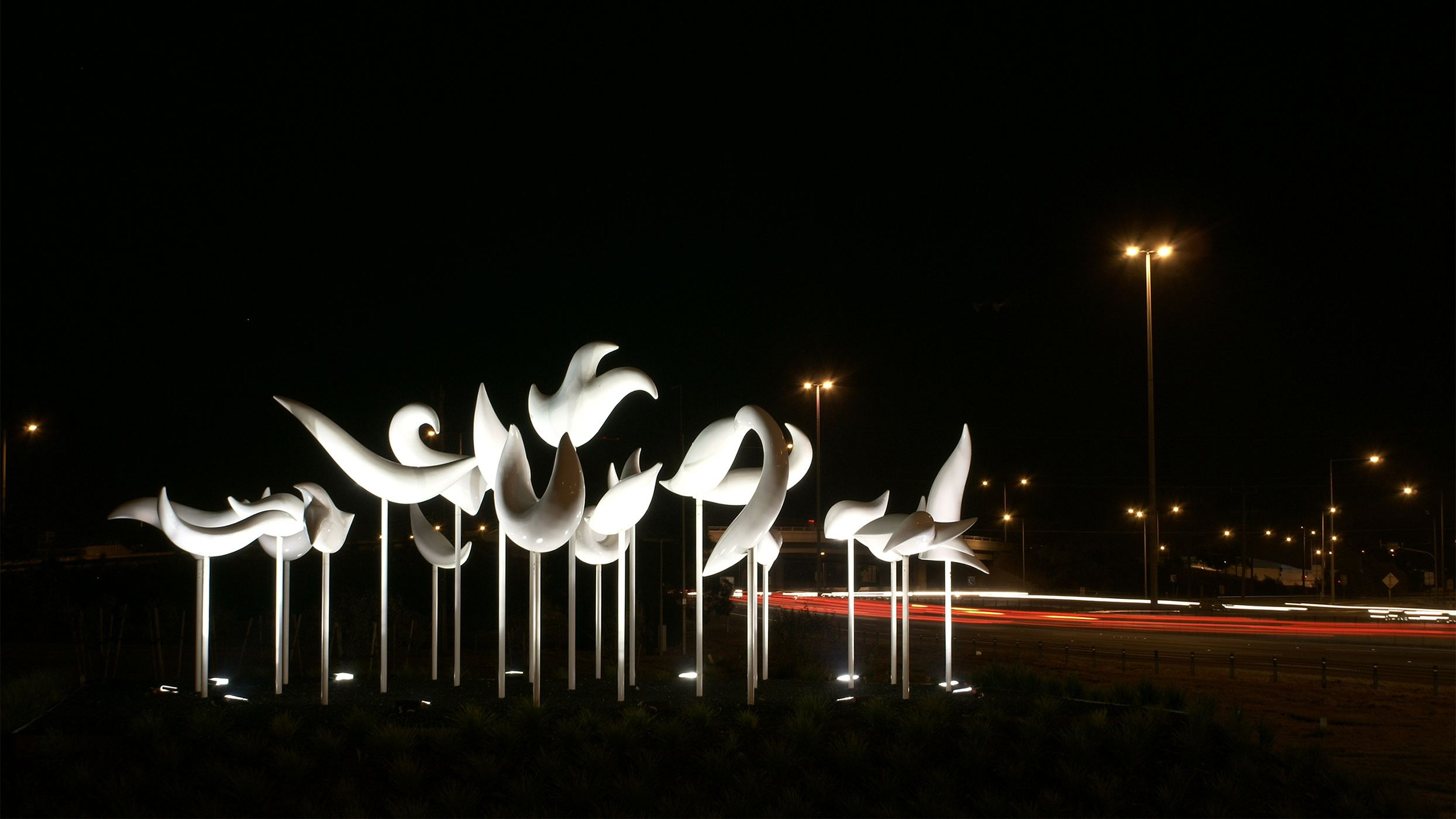 Fire Within Two, (at night) 2011 by Adrian Mauriks.